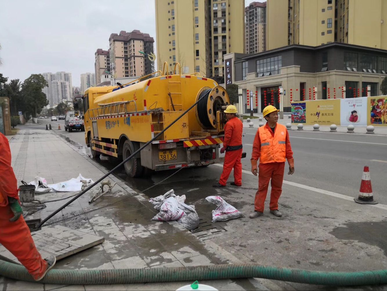曲江排污管道清淤-管道清洗